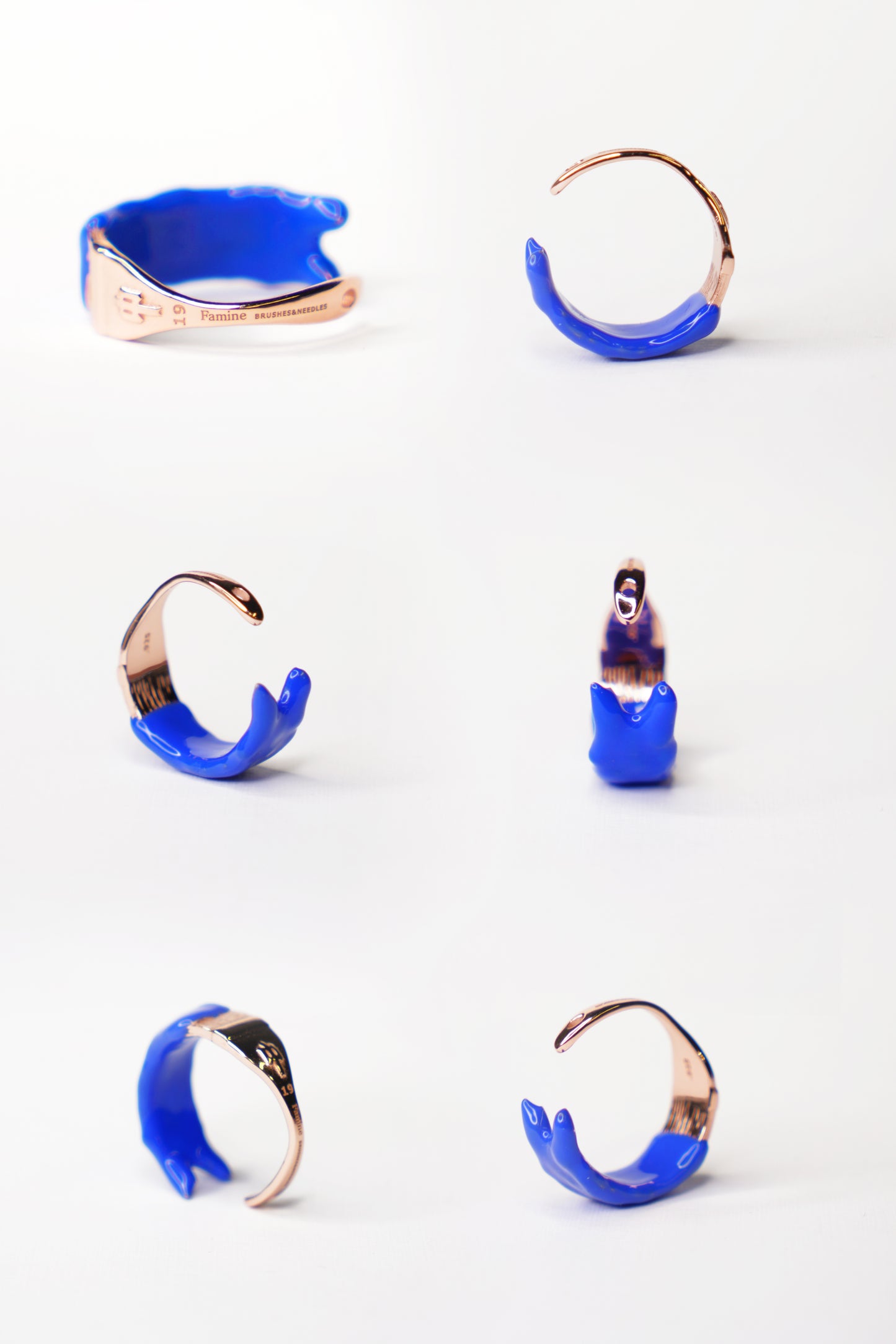 18Kt. Paintbrush Ring "Dipped"